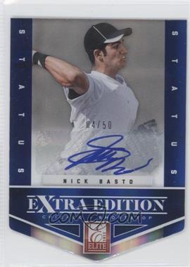 2012 Elite Extra Edition - [Base] - Status Blue Die-Cut Signatures #57 - Nick Basto /50