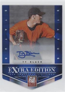 2012 Elite Extra Edition - [Base] - Status Blue Die-Cut Signatures #60 - Ty Blach /50