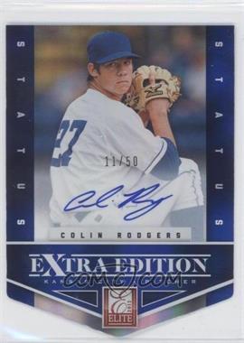 2012 Elite Extra Edition - [Base] - Status Blue Die-Cut Signatures #64 - Colin Rodgers /50