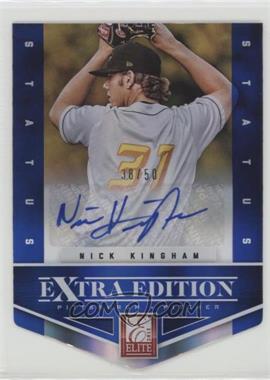 2012 Elite Extra Edition - [Base] - Status Blue Die-Cut Signatures #75 - Nick Kingham /50