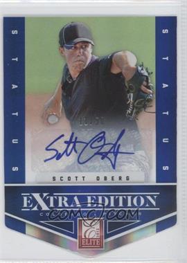 2012 Elite Extra Edition - [Base] - Status Blue Die-Cut Signatures #96 - Scott Oberg /50