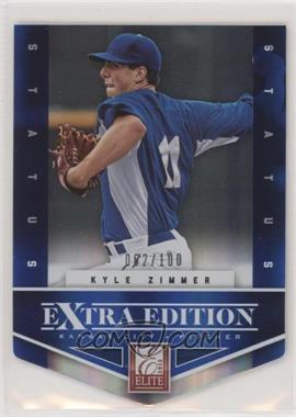 2012 Elite Extra Edition - [Base] - Status Blue Die-Cut #105 - Kyle Zimmer /100