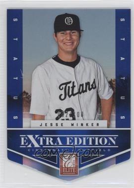 2012 Elite Extra Edition - [Base] - Status Blue Die-Cut #128 - Jesse Winker /100