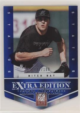 2012 Elite Extra Edition - [Base] - Status Blue Die-Cut #132 - Mitch Nay /100