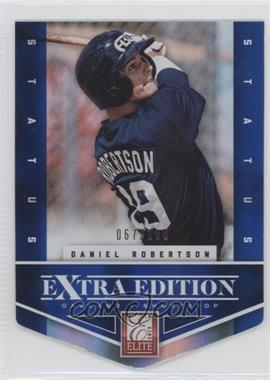 2012 Elite Extra Edition - [Base] - Status Blue Die-Cut #136 - Daniel Robertson /100