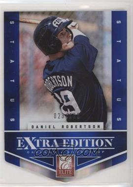 2012 Elite Extra Edition - [Base] - Status Blue Die-Cut #136 - Daniel Robertson /100