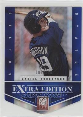 2012 Elite Extra Edition - [Base] - Status Blue Die-Cut #136 - Daniel Robertson /100