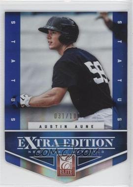 2012 Elite Extra Edition - [Base] - Status Blue Die-Cut #140 - Austin Aune /100