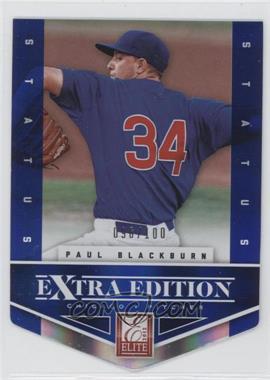 2012 Elite Extra Edition - [Base] - Status Blue Die-Cut #152 - Paul Blackburn /100