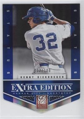 2012 Elite Extra Edition - [Base] - Status Blue Die-Cut #175 - Kenny Diekroeger /100