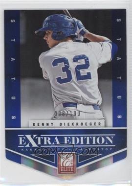 2012 Elite Extra Edition - [Base] - Status Blue Die-Cut #175 - Kenny Diekroeger /100