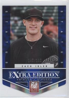 2012 Elite Extra Edition - [Base] - Status Blue Die-Cut #177 - Zach Isler /100