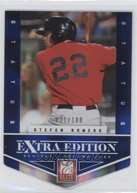 2012 Elite Extra Edition - [Base] - Status Blue Die-Cut #178 - Stefen Romero /100