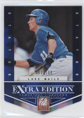 2012 Elite Extra Edition - [Base] - Status Blue Die-Cut #198 - Luke Maile /100