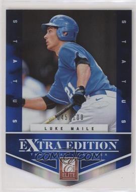 2012 Elite Extra Edition - [Base] - Status Blue Die-Cut #198 - Luke Maile /100