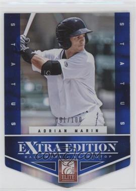 2012 Elite Extra Edition - [Base] - Status Blue Die-Cut #200 - Adrian Marin /100