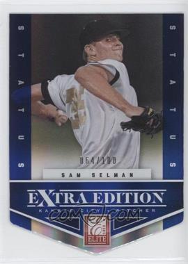 2012 Elite Extra Edition - [Base] - Status Blue Die-Cut #25 - Sam Selman /100