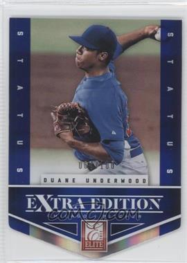 2012 Elite Extra Edition - [Base] - Status Blue Die-Cut #27 - Duane Underwood /100