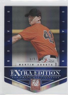 2012 Elite Extra Edition - [Base] - Status Blue Die-Cut #29 - Martin Agosta /100