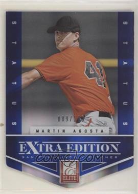 2012 Elite Extra Edition - [Base] - Status Blue Die-Cut #29 - Martin Agosta /100