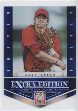 2012 Elite Extra Edition - [Base] - Status Blue Die-Cut #44 - Zach Green /100