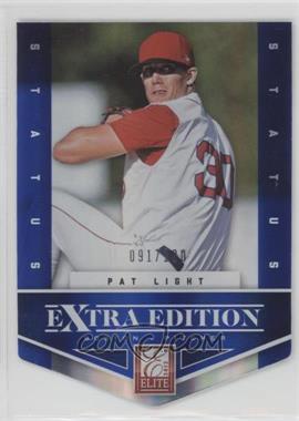 2012 Elite Extra Edition - [Base] - Status Blue Die-Cut #6 - Pat Light /100