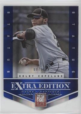 2012 Elite Extra Edition - [Base] - Status Blue Die-Cut #65 - Kolby Copeland /100