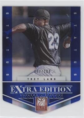 2012 Elite Extra Edition - [Base] - Status Blue Die-Cut #78 - Trey Lang /100