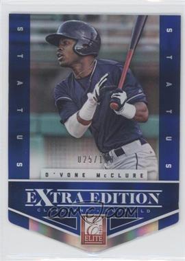 2012 Elite Extra Edition - [Base] - Status Blue Die-Cut #80 - D'Vone McClure /100