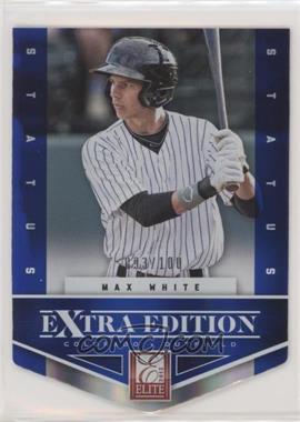 2012 Elite Extra Edition - [Base] - Status Blue Die-Cut #9 - Max White /100