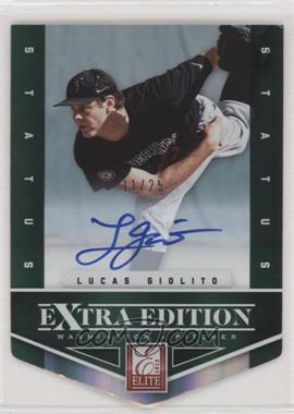 2012 Elite Extra Edition - [Base] - Status Emerald Die-Cut Signatures #111 - Lucas Giolito /25