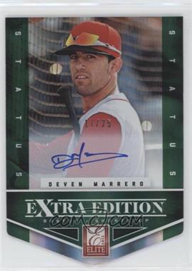 2012 Elite Extra Edition - [Base] - Status Emerald Die-Cut Signatures #115 - Deven Marrero /25