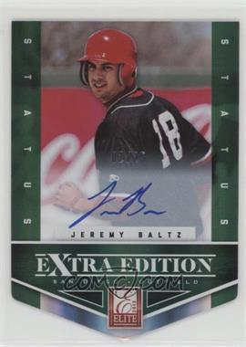 2012 Elite Extra Edition - [Base] - Status Emerald Die-Cut Signatures #156 - Jeremy Baltz /25