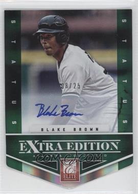 2012 Elite Extra Edition - [Base] - Status Emerald Die-Cut Signatures #166 - Blake Brown /25