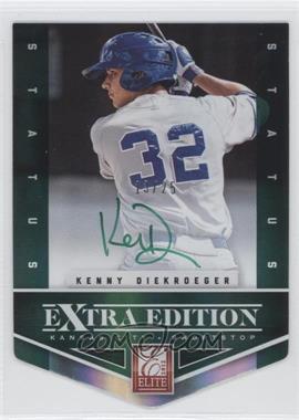 2012 Elite Extra Edition - [Base] - Status Emerald Die-Cut Signatures #175 - Kenny Diekroeger /25