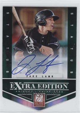 2012 Elite Extra Edition - [Base] - Status Emerald Die-Cut Signatures #182 - Jake Lamb /25