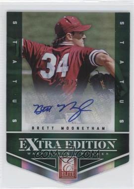 2012 Elite Extra Edition - [Base] - Status Emerald Die-Cut Signatures #38 - Brett Mooneyham /25