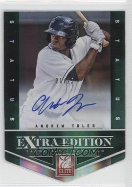 2012 Elite Extra Edition - [Base] - Status Emerald Die-Cut Signatures #39 - Andrew Toles /25