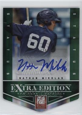 2012 Elite Extra Edition - [Base] - Status Emerald Die-Cut Signatures #42 - Nathan Mikolas /25