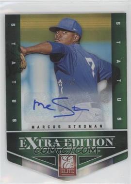 2012 Elite Extra Edition - [Base] - Status Emerald Die-Cut Signatures #5 - Marcus Stroman /25