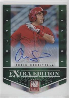 2012 Elite Extra Edition - [Base] - Status Emerald Die-Cut Signatures #53 - Chris Serritella /25