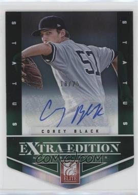 2012 Elite Extra Edition - [Base] - Status Emerald Die-Cut Signatures #54 - Corey Black /25