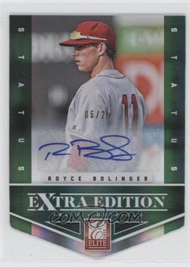 2012 Elite Extra Edition - [Base] - Status Emerald Die-Cut Signatures #55 - Royce Bolinger /25