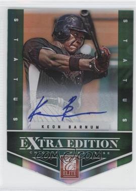 2012 Elite Extra Edition - [Base] - Status Emerald Die-Cut Signatures #7 - Keon Barnum /25