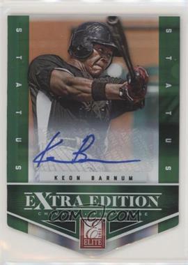 2012 Elite Extra Edition - [Base] - Status Emerald Die-Cut Signatures #7 - Keon Barnum /25