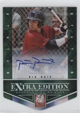 2012 Elite Extra Edition - [Base] - Status Emerald Die-Cut Signatures #77 - Rio Ruiz /25