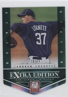 2012 Elite Extra Edition - [Base] - Status Emerald Die-Cut #100 - Andrew Lockett /25