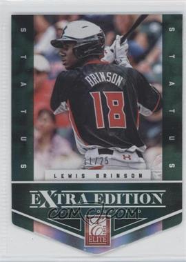 2012 Elite Extra Edition - [Base] - Status Emerald Die-Cut #118 - Lewis Brinson /25