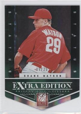 2012 Elite Extra Edition - [Base] - Status Emerald Die-Cut #122 - Shane Watson /25