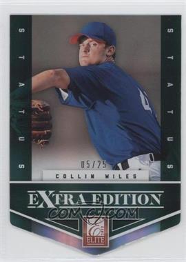 2012 Elite Extra Edition - [Base] - Status Emerald Die-Cut #147 - Collin Wiles /25